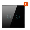 Вимикач світла AVATTO ZTS02-EU-B2 ZigBee 2-канальний Black (6976037360384)