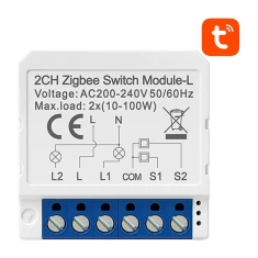 Вимикач AVATTO LZWSM16-W2 ZigBee без N (6976037360865)