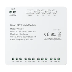 Реле AVATTO WSMD-4 Wi-Fi BT 4-канальне 250V (WSMD-4-250V)