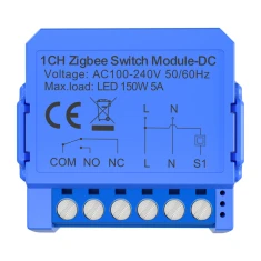 Реле AVATTO ZWSM16-DC-1 Zigbee 1-канальне безпотенціальний контакт (6976037362135)