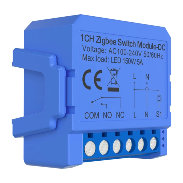 Реле AVATTO ZWSM16-DC-1 Zigbee 1-канальне безпотенціальний контакт (6976037362135)