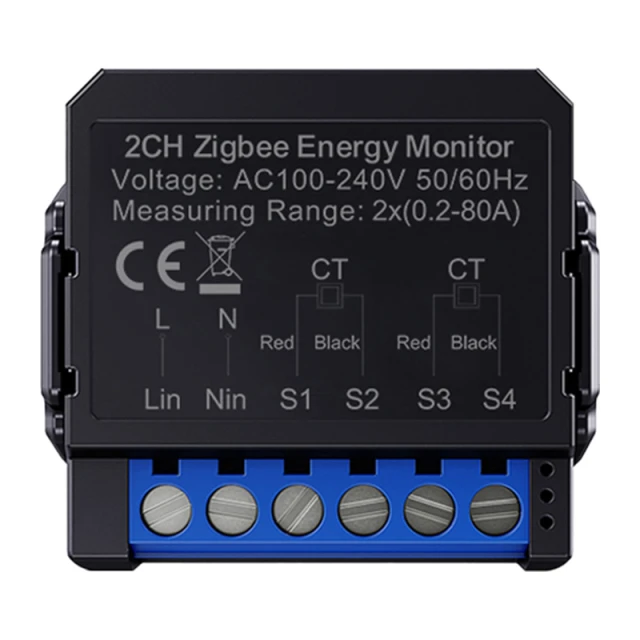 Счетчик энергии AVATTO ZWPM16-2 ZigBee двунаправленный (6976037362319)