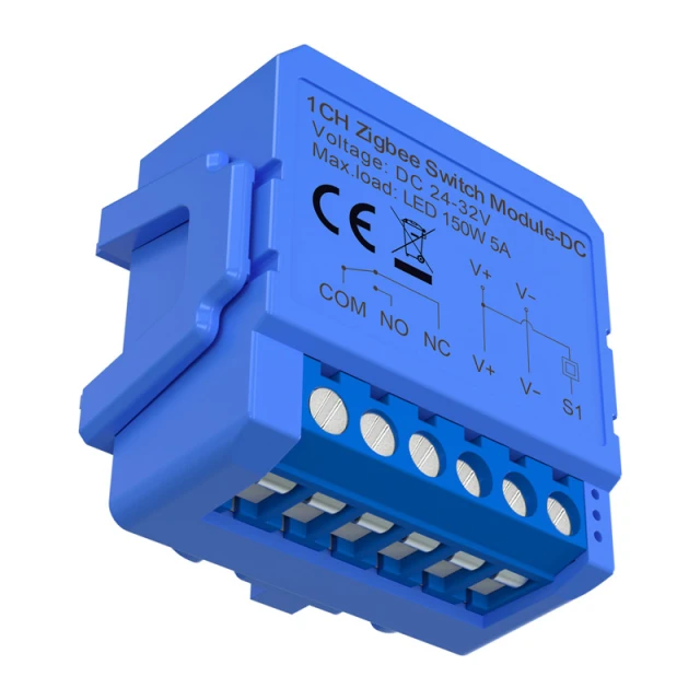 Модуль перемикача ZigBee 1-канальний Avatto ZWSM16-DC32V-1 (6976037362333)