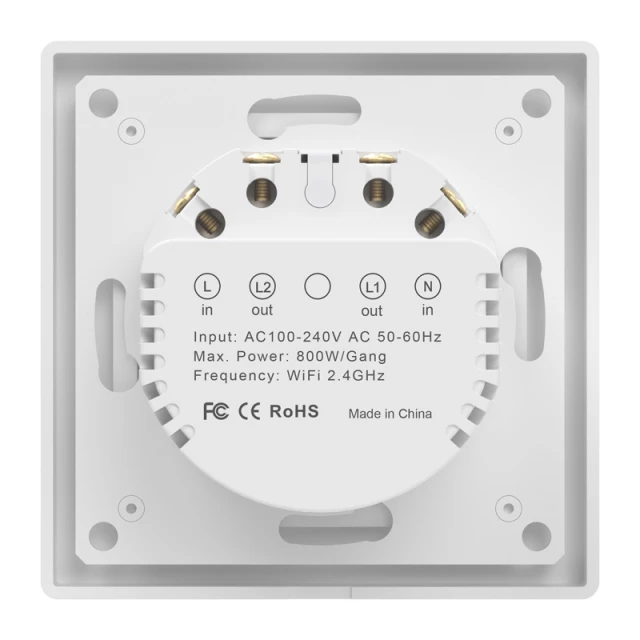 Вимикач світла AVATTO TS20-EU-W2 Wi-Fi (6976037362722)