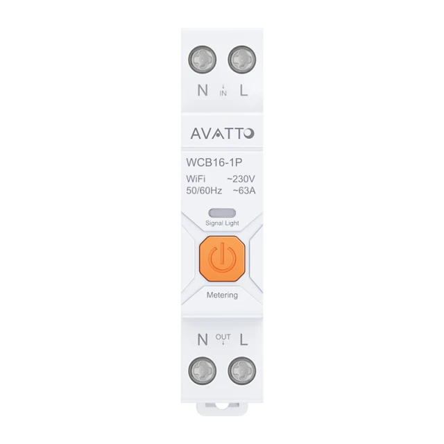Вимикач надструмовий AVATTO WCB16 Wi-Fi (6976037362890)