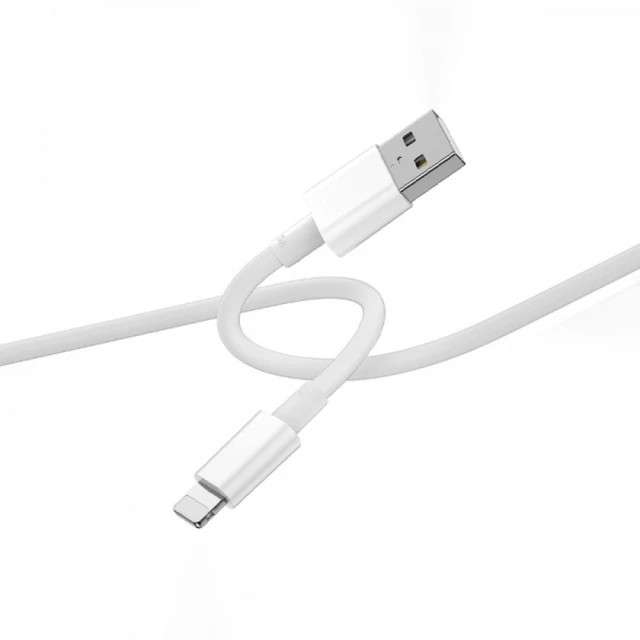 Кабель WiWU Wi-C006 USB-A to Lightning 2.4A White (6976195091328)