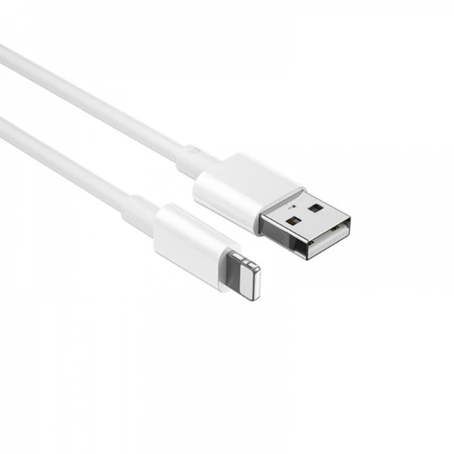 Кабель WiWU Wi-C006 USB-A to Lightning 2.4A White (6976195091328)