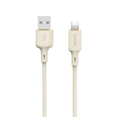 Кабель Dudao L7SL USB-A - Lightning 5A 1m Beige (6976625331048)