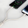 Кабель Dudao L7SF 2в1 USB-C - USB-C / Lightning 100W 1.2m Beige (6976625331062)