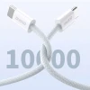 Кабель Dudao 2m PD 60W плетений USB-C to USB-C (6976625331550)