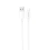 Кабель Dudao L4SL USB-A / Lightning 5A 1m White (6976625331734)