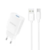 Зарядний пристрій Dudao A4EU USB-A 2.1A White + кабель USB-A - micro USB (6976625331970)