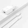 Зарядний пристрій Dudao A4EU USB-A 2.1A White + кабель USB-A - micro USB (6976625331970)
