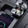 Трансмітер Dudao R2PRO+ з портами заряджання PD25W Bluetooth 5.3 RGB Black Silver (6976625332458)