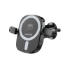 Автотримач Dudao FW11 з бездротовою зарядкою 15W Black (6976625332663)