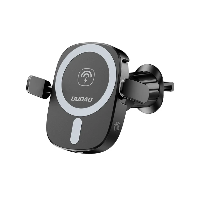 Автотримач Dudao FW11 з бездротовою зарядкою 15W Black (6976625332663)