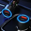 Автозарядка Dudao R4T 30W USB-A / USB-C Grey (6976625332687)