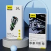 Автозарядка Dudao R4T 30W USB-A / USB-C Grey (6976625332687)