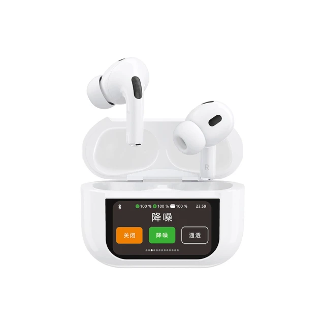Навушники Dudao U19 TWS Bluetooth 5.3 з LED-дисплеєм White (6976625332724)