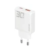 Мережевий зарядний пристрій GaN Dudao A30EU 30W USB-A / USB-C White (6976625332793)