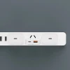 Мережевий зарядний пристрій GaN Dudao A30EUL 30W USB-A / USB-C + кабель USB-C - Lightning White (6976625332816)