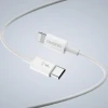 Мережевий зарядний пристрій GaN Dudao A30EUL 30W USB-A / USB-C + кабель USB-C - Lightning White (6976625332816)
