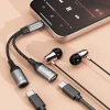 Адаптер Dudao L13C+ 2в1 USB-C Grey (L13C+)