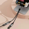 Адаптер Dudao L13C+ 2в1 USB-C Grey (L13C+)