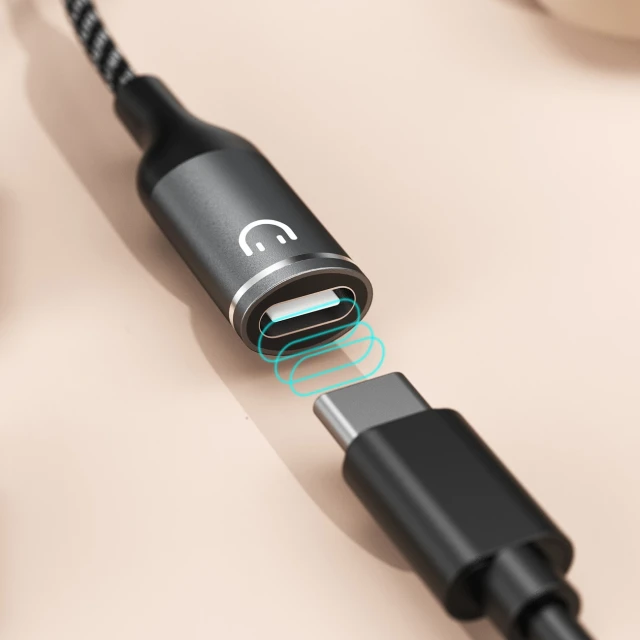 Адаптер Dudao L13C+ 2в1 USB-C Grey (L13C+)
