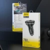 Зарядка автомобільна Dudao R78 78W USB-C PD / 2xUSB-A QC Black (6976625332953)