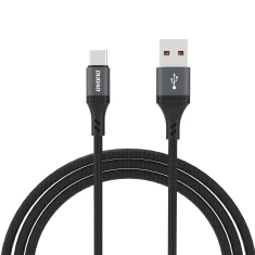 Кабель Dudao L3ST USB-A - USB-C 5A 1.2m Black (6976625333035)