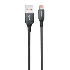 Кабель Dudao L3SL USB-A - Lightning 3A 30W 1.2m Black (6976625333042)