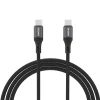 Кабель Dudao L3CC USB-C - USB-C 60W 2m Black (6976625333066)