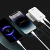 Зарядний пристрій GaN Dudao A65Q 65W USB-A / USB-C PD ультратонкий White (6976625333851)