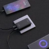 Зарядний пристрій GaN Dudao A65Q 65W USB-A / USB-C PD ультратонкий Black (6976625333868)