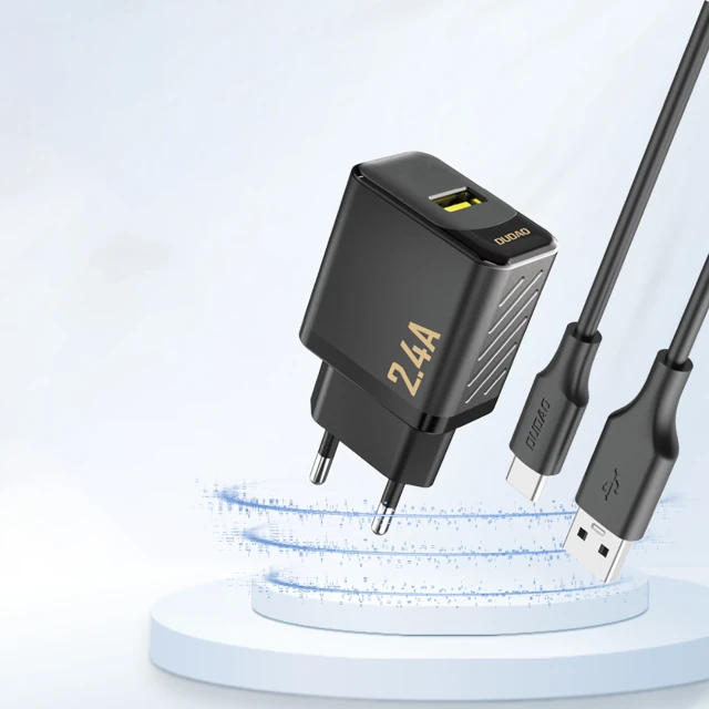 Зарядное устройство Dudao A23 2.4A USB-A Black (6976625333998)