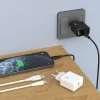 Сетевое зарядное устройство Dudao A23LEU 2.4A GaN EU USB-A с кабелем USB-A - Lightning Black (6976625334032)