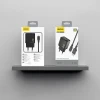 Сетевое зарядное устройство Dudao A23LEU 2.4A GaN EU USB-A с кабелем USB-A - Lightning Black (6976625334032)