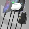 Мережевий зарядний пристрій Dudao A26LEU PD 20W GaN USB-C з кабелем USB-C - Lightning чорний (6976625334070)