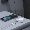 Мережевий зарядний пристрій Dudao A26LEU PD 20W GaN USB-C з кабелем USB-C - Lightning чорний (6976625334070)