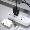 Мережевий зарядний пристрій Dudao A26LEU PD 20W GaN USB-C з кабелем USB-C - Lightning чорний (6976625334070)