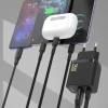 Мережевий зарядний пристрій Dudao A26TCEU PD QC 25W GaN USB-A USB-C з кабелем USB-C Black (6976625334117)