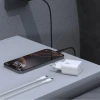Мережевий зарядний пристрій Dudao A27CEU PD 25W GaN USB-C з кабелем USB-C білий (6976625334148)
