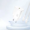 Зарядний пристрій Dudao A27P 30W PD GaN USB-C White (6976625334162)