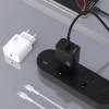 Мережевий зарядний пристрій Dudao A27PCEU PD 30W GaN USB-C з кабелем USB-C чорний (6976625334193)