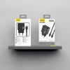 Мережевий зарядний пристрій Dudao A27TCEU PD 30W GaN USB-A USB-C з кабелем USB-C Чорний (6976625334230)
