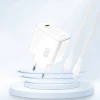 Мережевий зарядний пристрій Dudao A28 45W GaN USB-C White (A28-W)