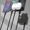Зарядний пристрій Dudao A28C 45W GaN Чорний + кабель USB-C (A28C_Black)