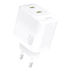 Мережевий зарядний пристрій Dudao A28PEU PD 45W GaN 2xUSB White (6976625334285)