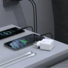 Сетевое зарядное устройство Dudao A28PCEU PD 45W GaN 2xUSB-C с кабелем USB-C White (6976625334308)